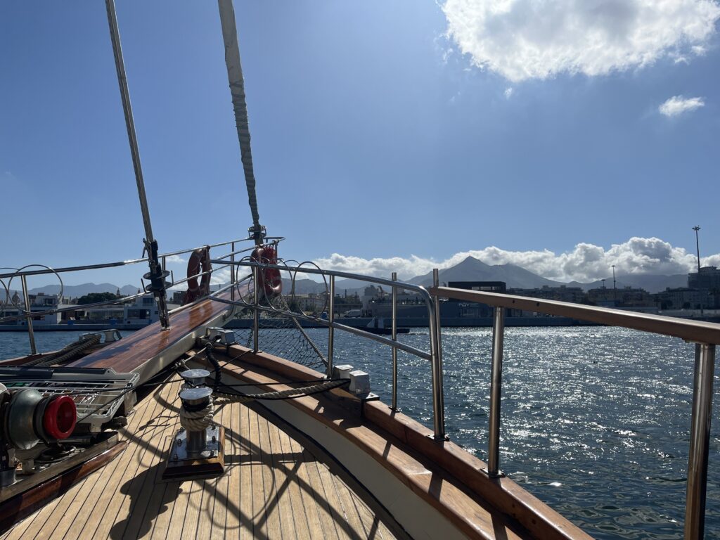 The Finnish group's B&B boat accommodation with amazing views.
