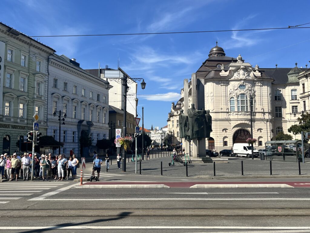 kaupunkinäkymä Bratislavasta.