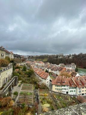 View on the riverside in Bern.