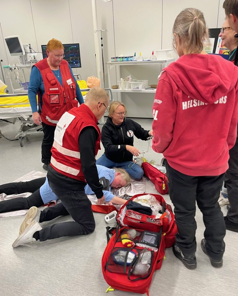 simulaatioharjoitus käynnissä. 