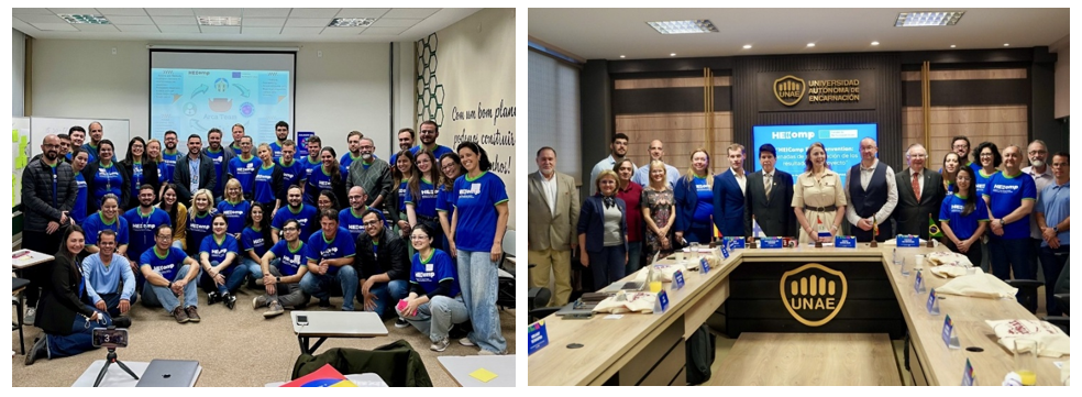 HEIComp project onsite training in Varginja, Brazil (HEIComp) and closing event in Encarnación, Paraguay.