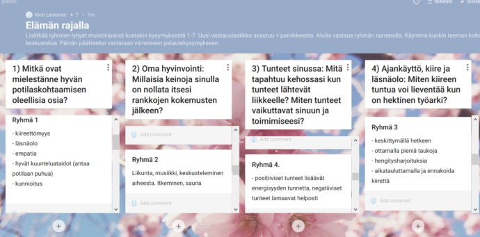 keskustelujen siäsltöjä avattu tekstissä.