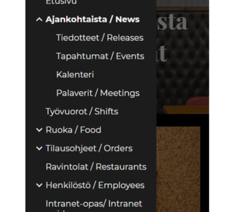 kuvakaappaus valikosta.