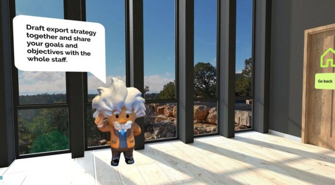 illustration of einstein talking.