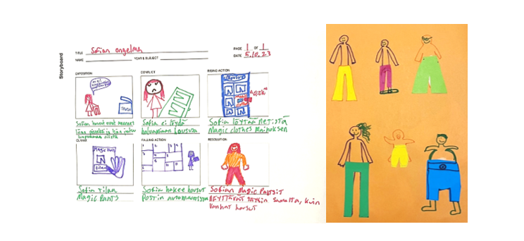 storyboard illustration prototypes.