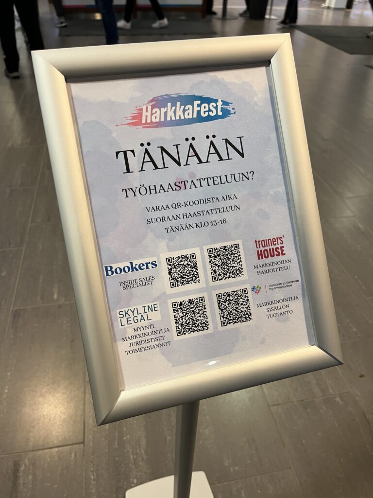 harkkafestin maonosständi kampuksella.