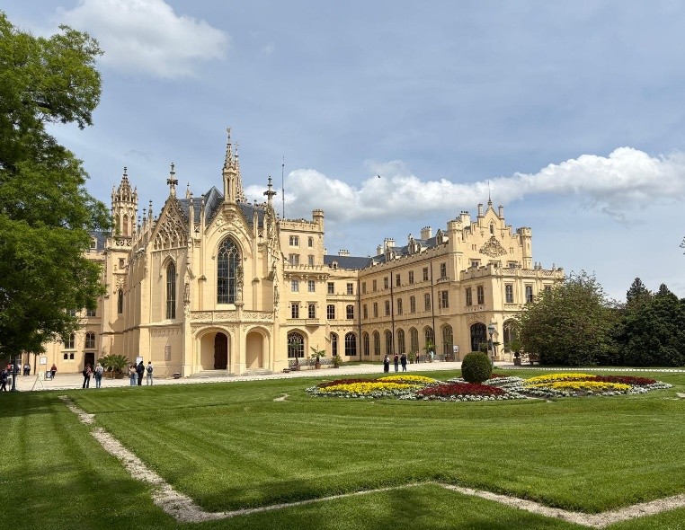 The Lednice castle. 